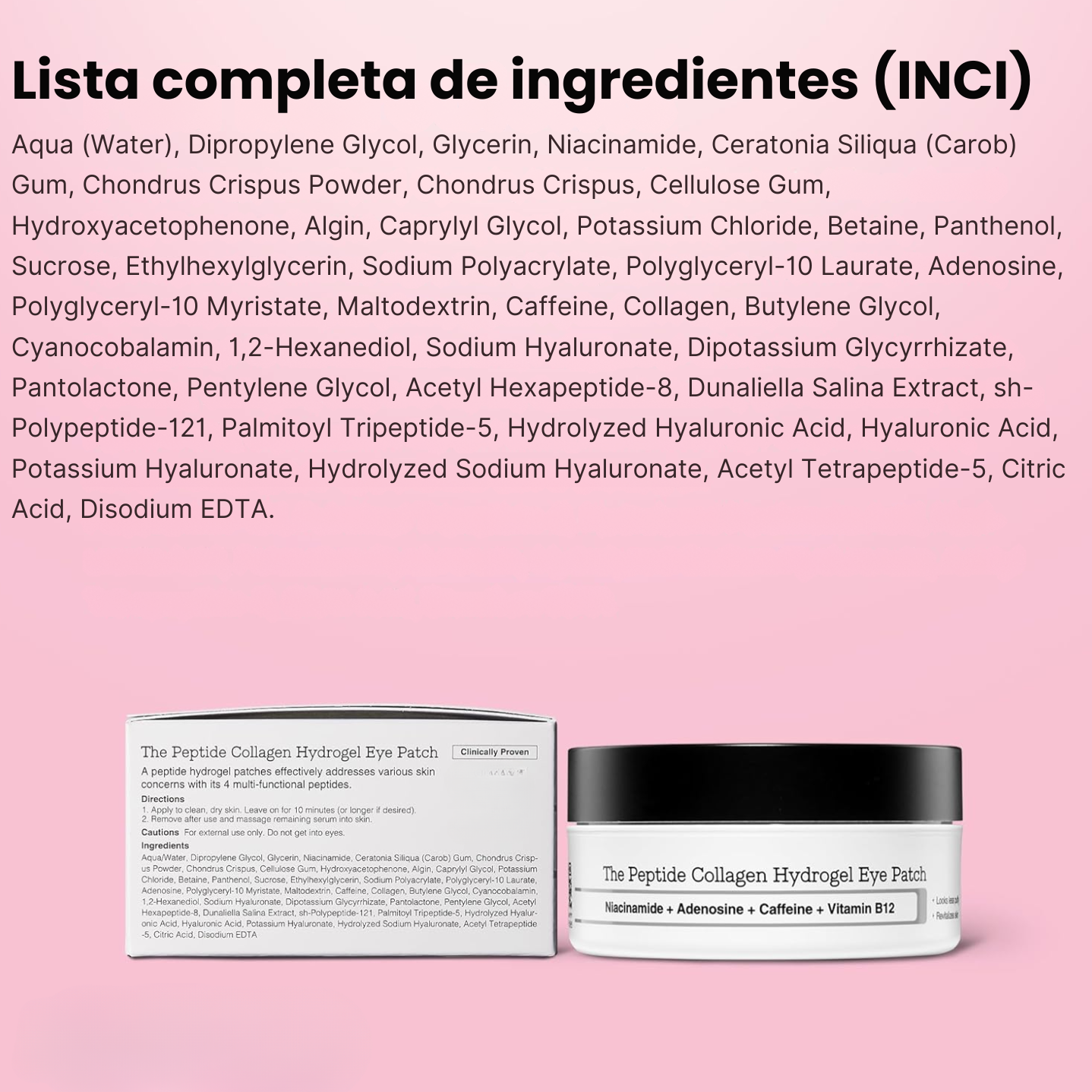 Parches de Hidrogel con Colágeno & Péptidos