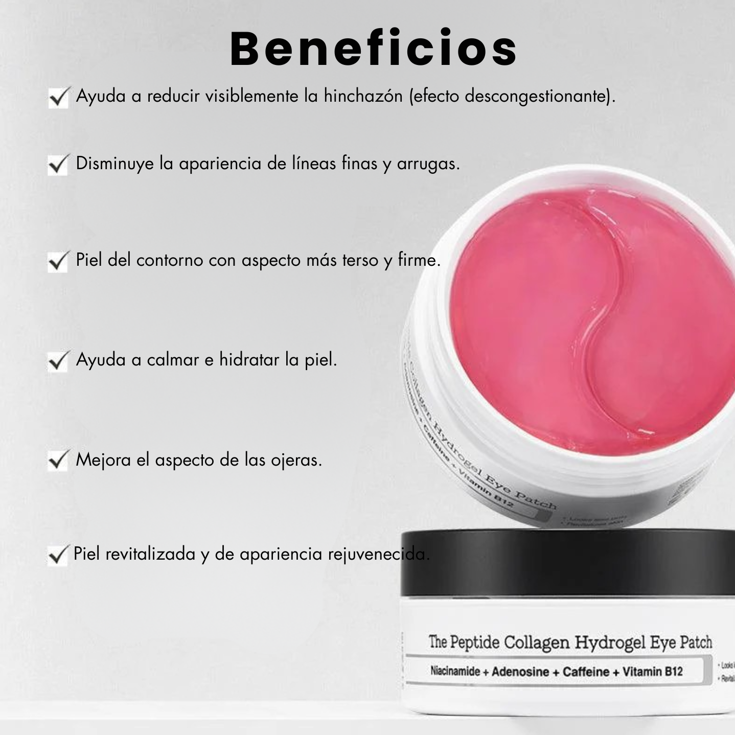 Parches de Hidrogel con Colágeno & Péptidos