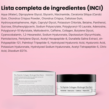 Parches de Hidrogel con Colágeno & Péptidos