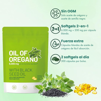 Aceite de Orégano en Cápsulas Blandas