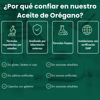 Aceite de Orégano en Cápsulas Blandas