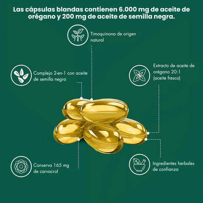 Aceite de Orégano en Cápsulas Blandas