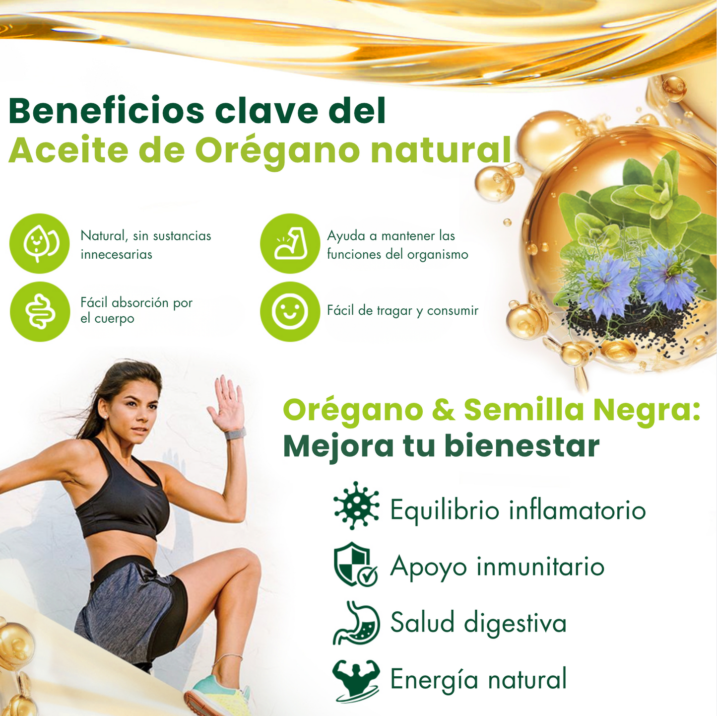 Aceite de Orégano en Cápsulas Blandas